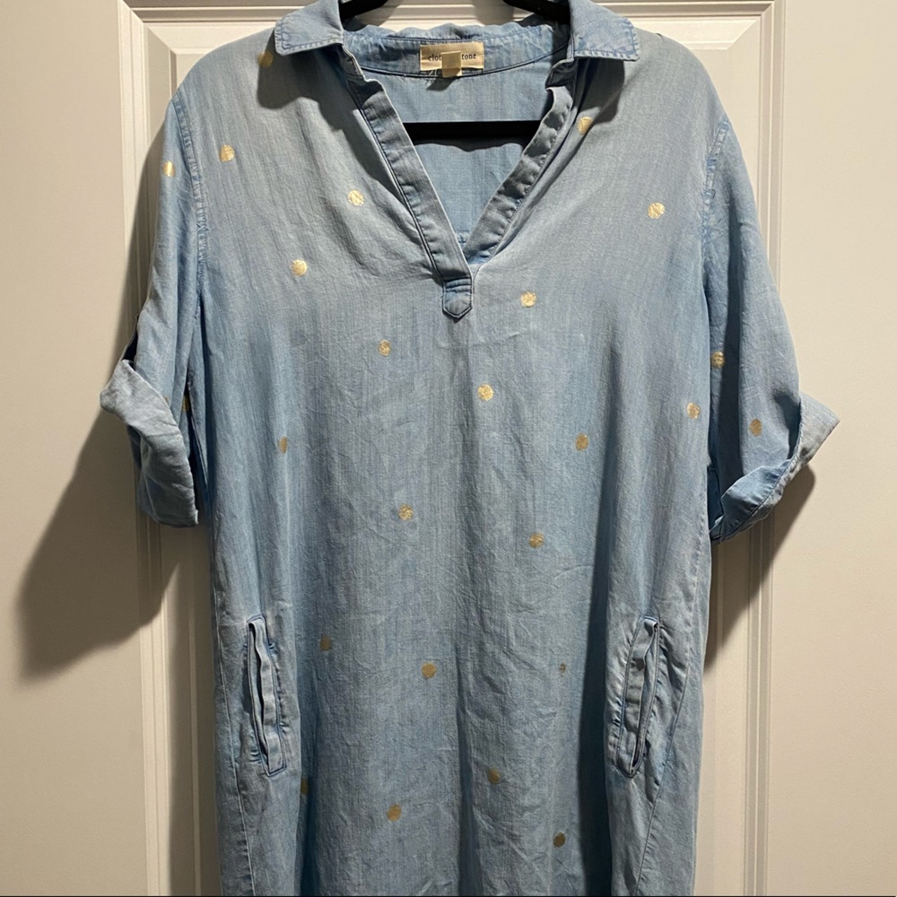 Silk + Stone Anthropologie Denim Dress